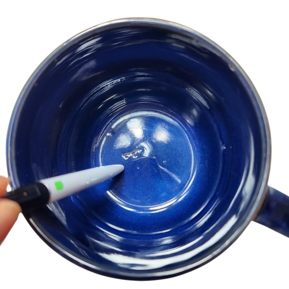 Boston Warehouse Stacking Up Stoneware 16 Oz Blue White Stacking Mugs *read Desc - Picture 14 of 14